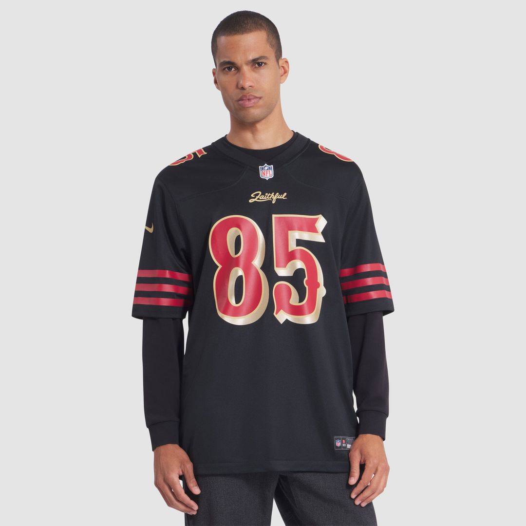 San Francisco 49ers George Kittle Black Rivalries Collection Game Jersey