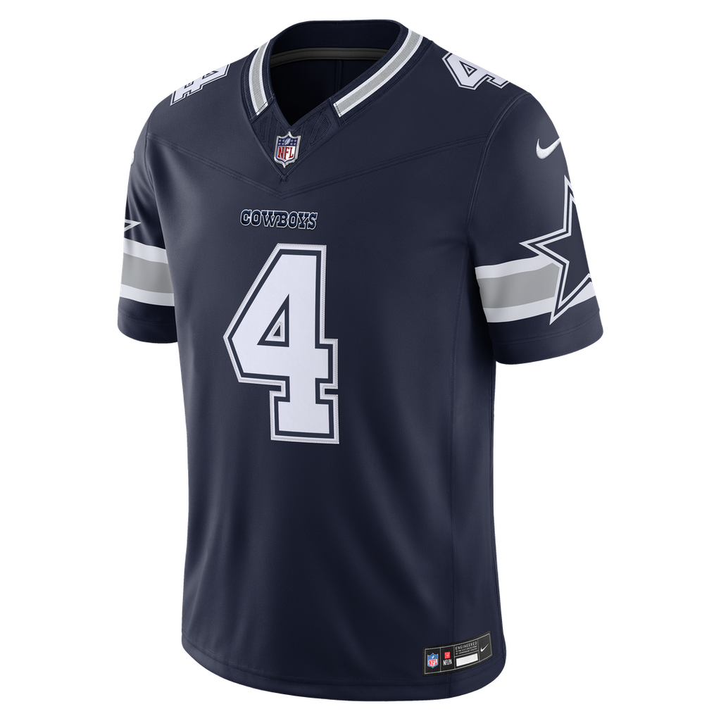 Dallas Cowboys Dak Prescott Navy Team Vapor F.U.S.E. Stitched Limited Jersey