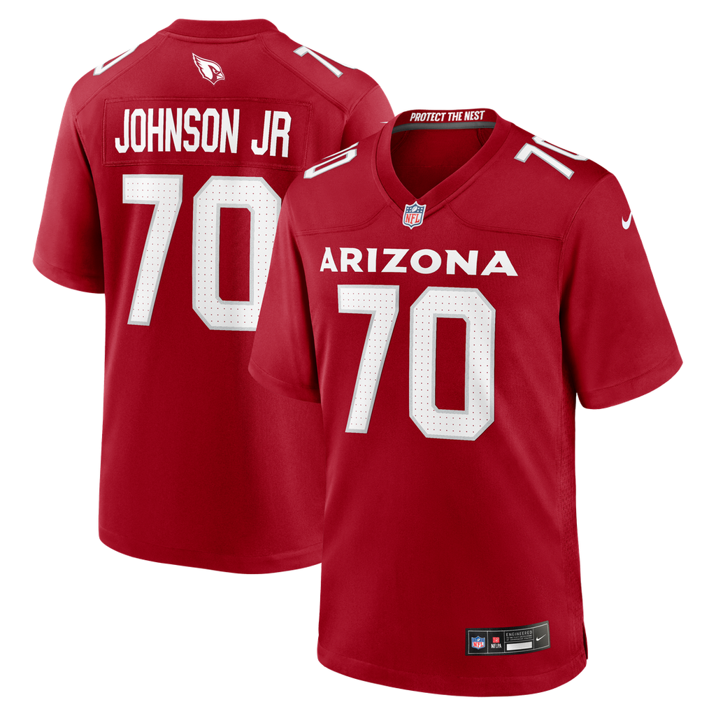 Arizona Cardinals Paris Johnson Jr. Cardinal Game Jersey