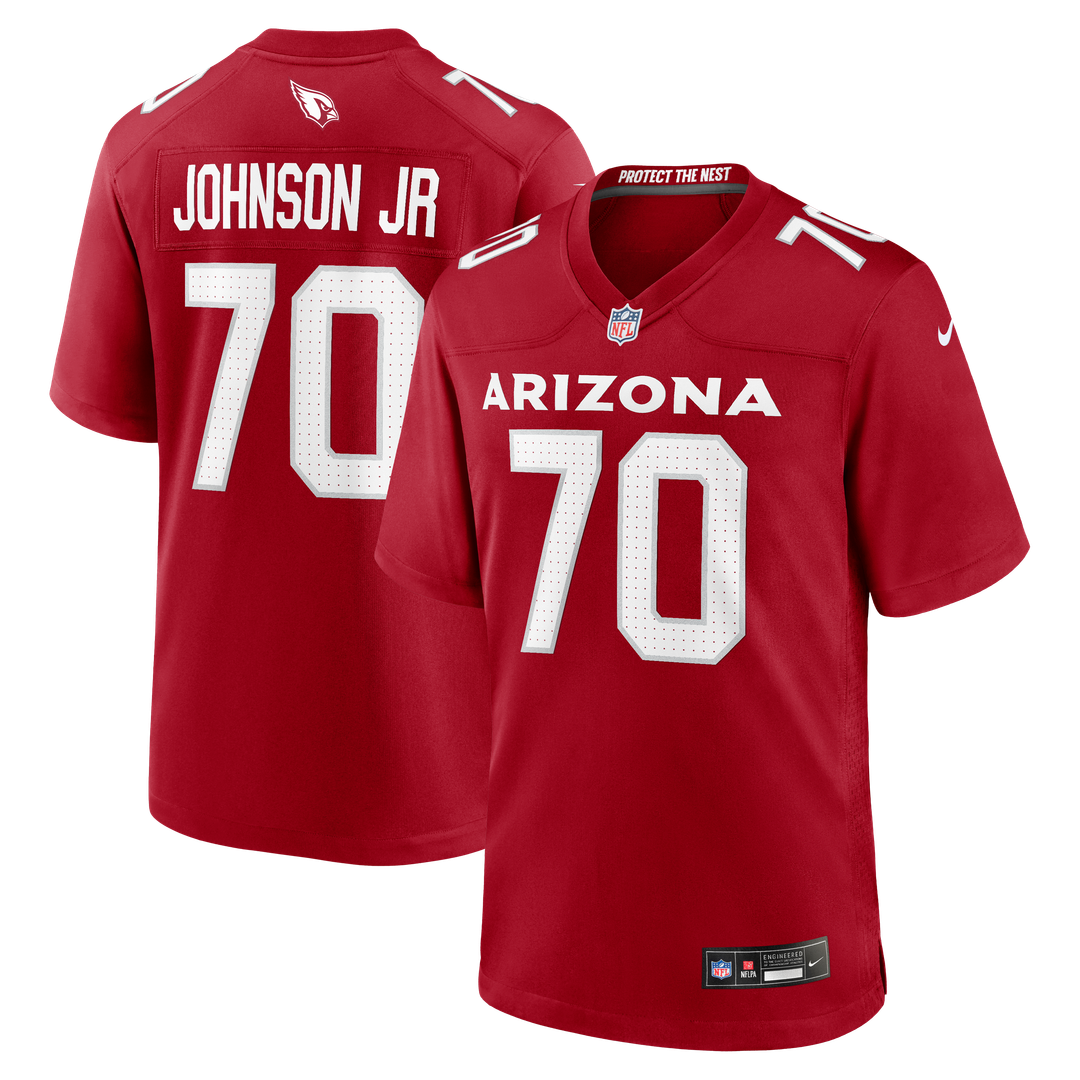 Arizona Cardinals Paris Johnson Jr. Cardinal Game Jersey