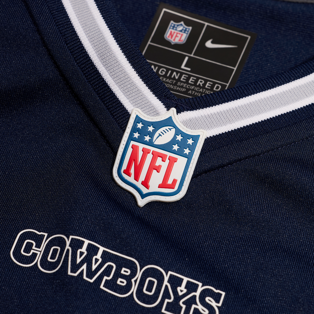 Dallas Cowboys Jake Ferguson Navy Team Game Jersey