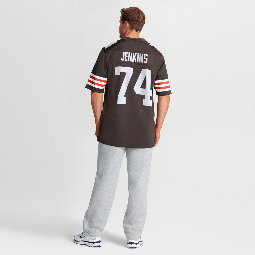 Cleveland Browns Elgton Jenkins Brown Team Game Jersey