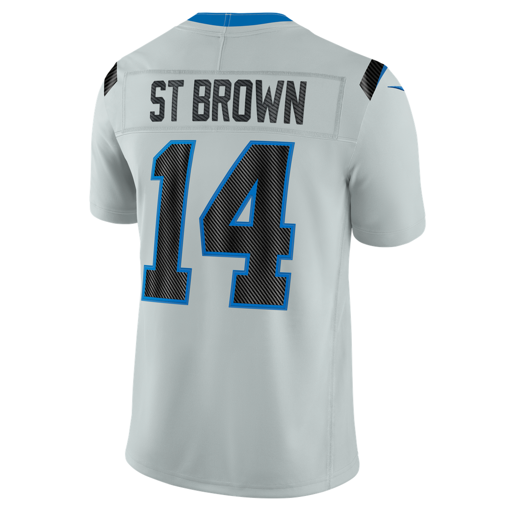 Detroit Lions Amon-Ra St. Brown Silver 2026 Rivalries Collection Stitched Limited Jersey