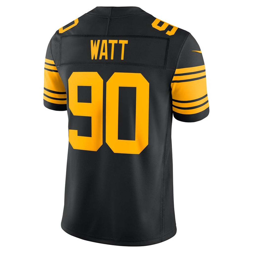 Pittsburgh Steelers T.J. Watt Black Alternate Vapor F.U.S.E. Stitched Limited Jersey