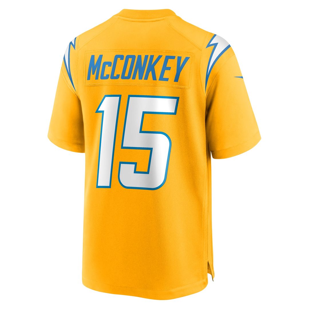 Los Angeles Chargers Ladd McConkey Navy Alternate Super Chargers Game Player Jersey