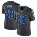 Indianapolis Colts Jonathan Taylor Anthracite 2026 Rivalries Collection Stitched Limited Jersey