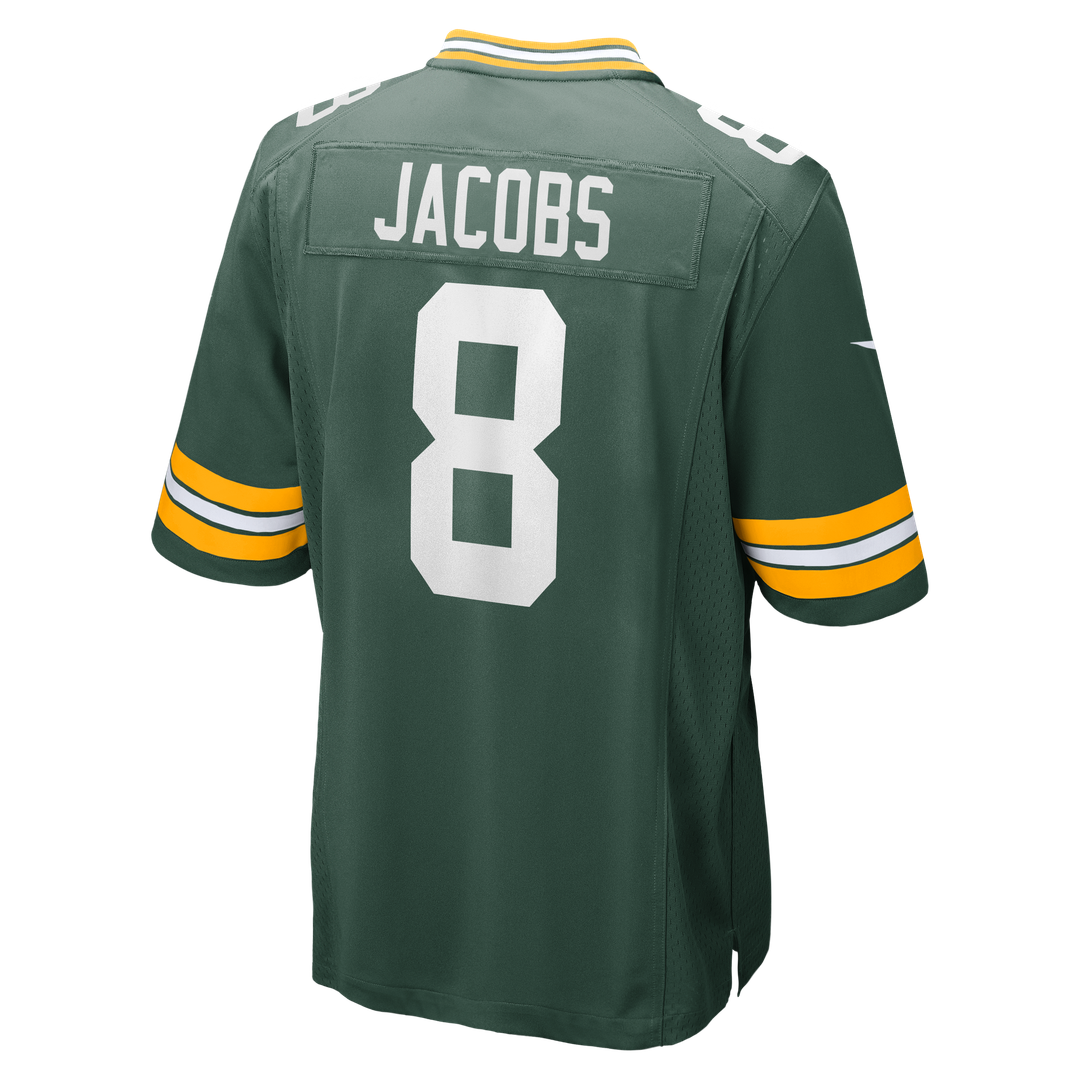 Green Bay Packers Josh Jacobs Green Team Game Jersey