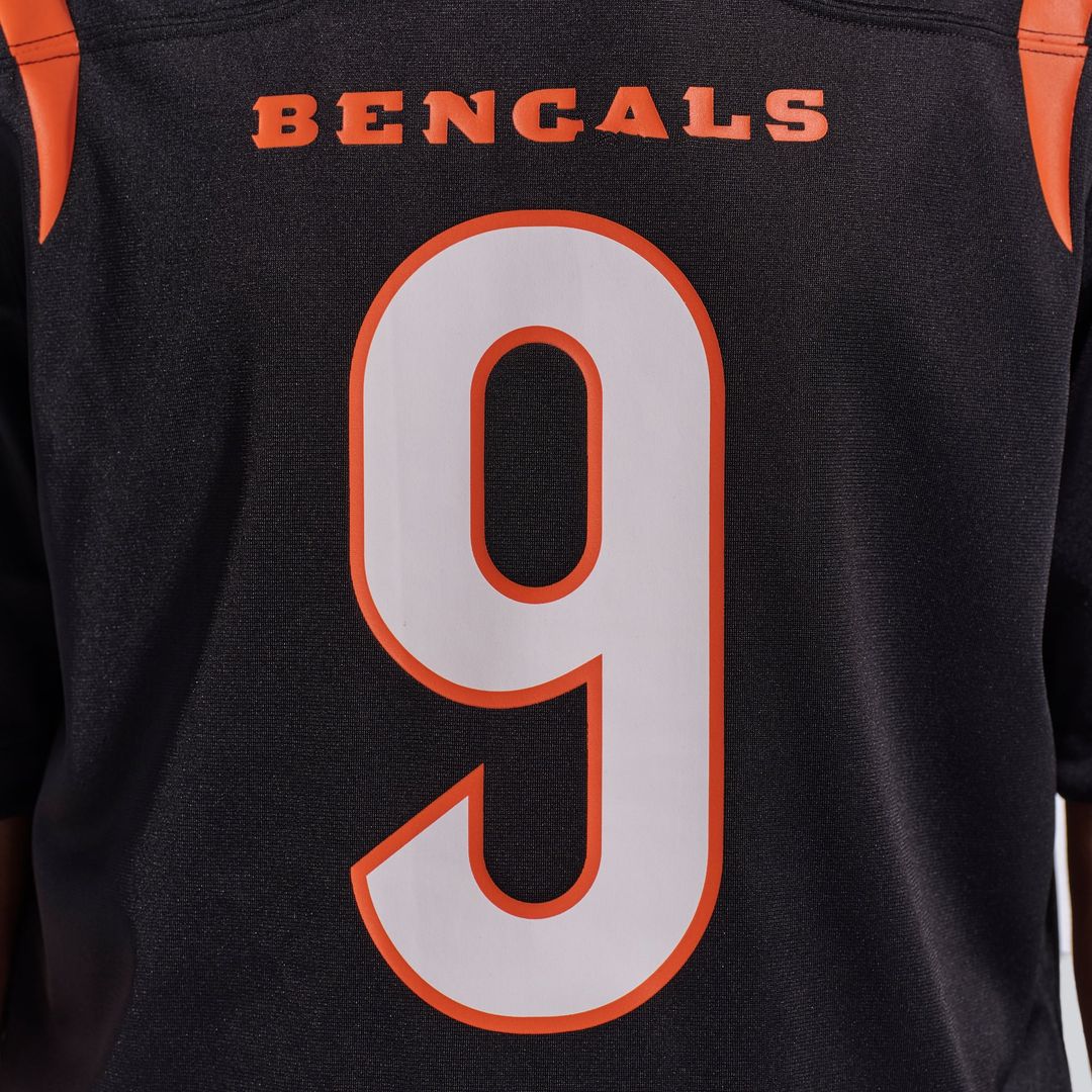Cincinnati Bengals Joe Burrow Orange Alternate Game Jersey