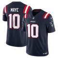 New England Patriots Drake Maye Navy Team Vapor F.U.S.E. Stitched Limited Jersey