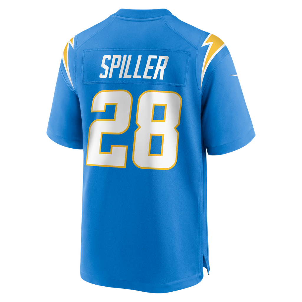 Los Angeles Chargers Isaiah Spiller Powder Blue Game Jersey