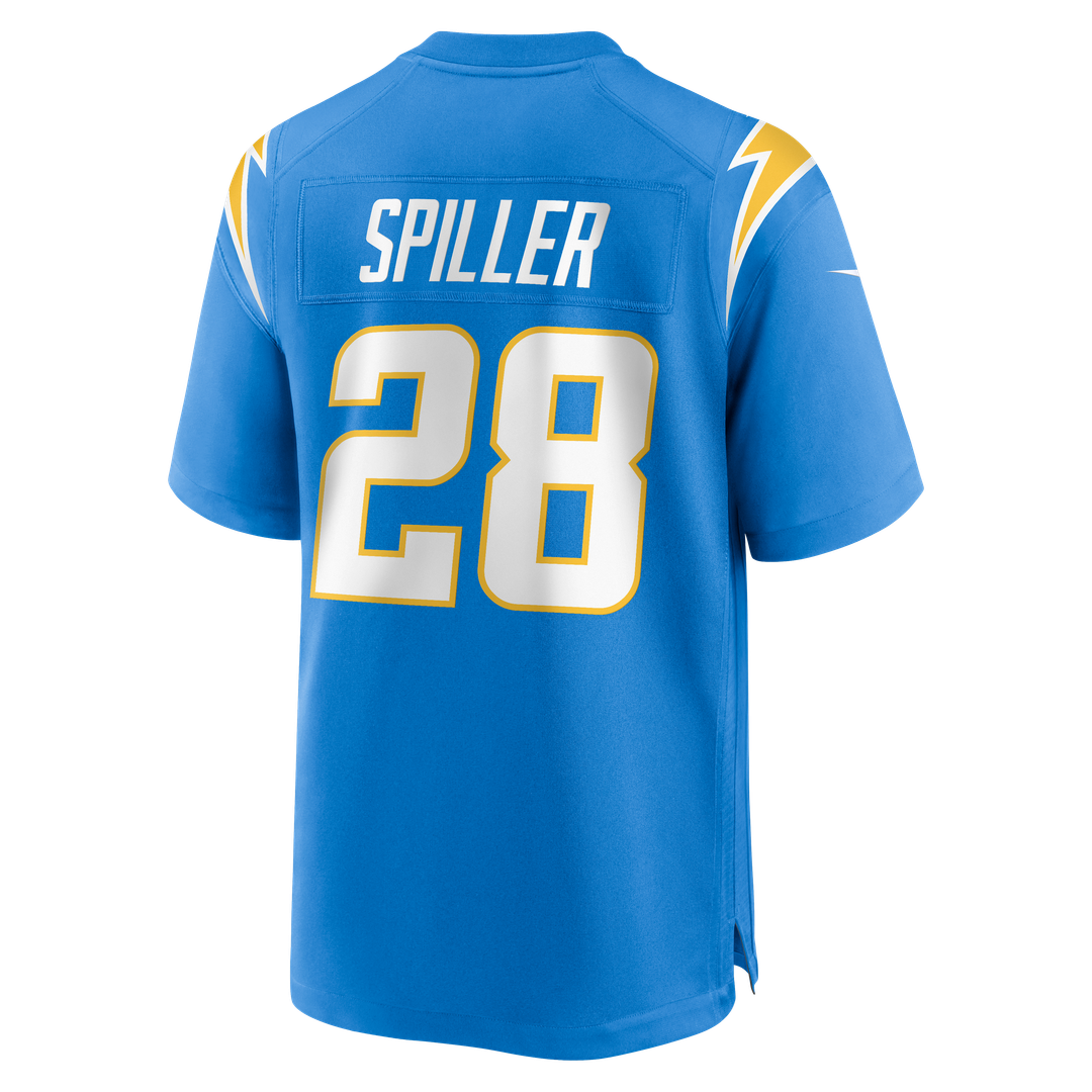 Los Angeles Chargers Isaiah Spiller Powder Blue Game Jersey