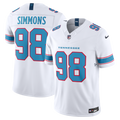 Tennessee Titans Jeffery Simmons White Vapor F.U.S.E. Stitched Limited Jersey