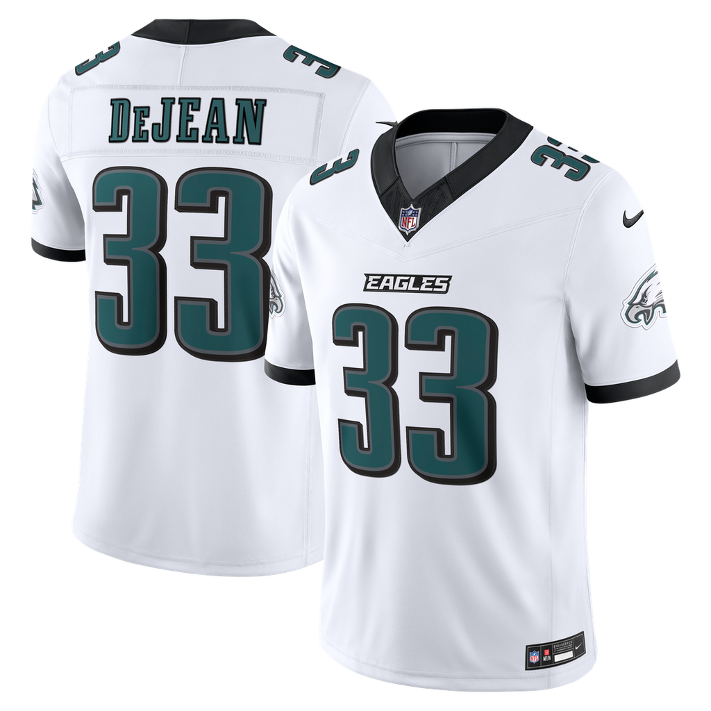 Philadelphia Eagles Cooper DeJean White Vapor F.U.S.E. Stitched Limited Jersey