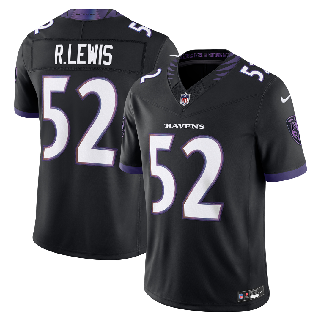 Baltimore Ravens Ray Lewis Purple Vapor F.U.S.E. Stitched Retired Limited Jersey
