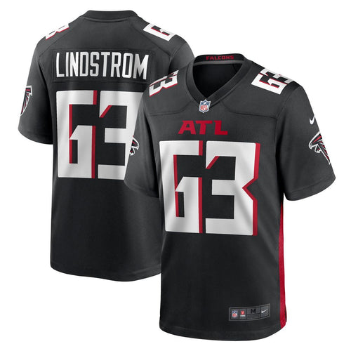 Atlanta Falcons Chris Lindstrom Black Team Game Jersey