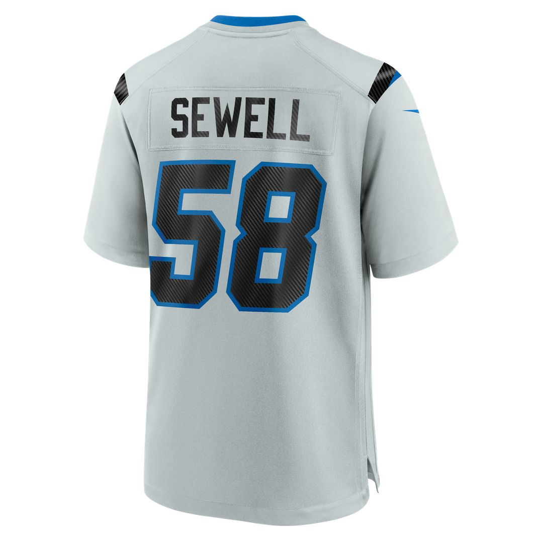 Detroit Lions Penei Sewell Silver 2026 Rivalries Collection Game Jersey