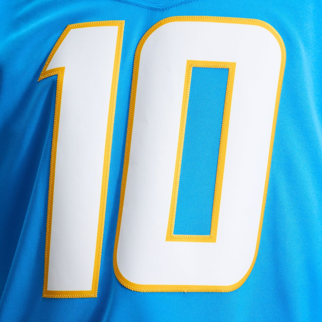 Los Angeles Chargers Justin Herbert Powder Blue Team Vapor F.U.S.E. Stitched Limited Jersey