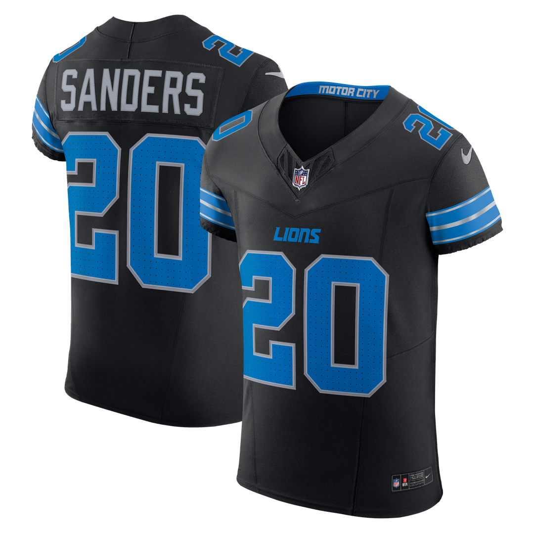 Detroit Lions Barry Sanders Blue Team Vapor F.U.S.E. Elite Jersey