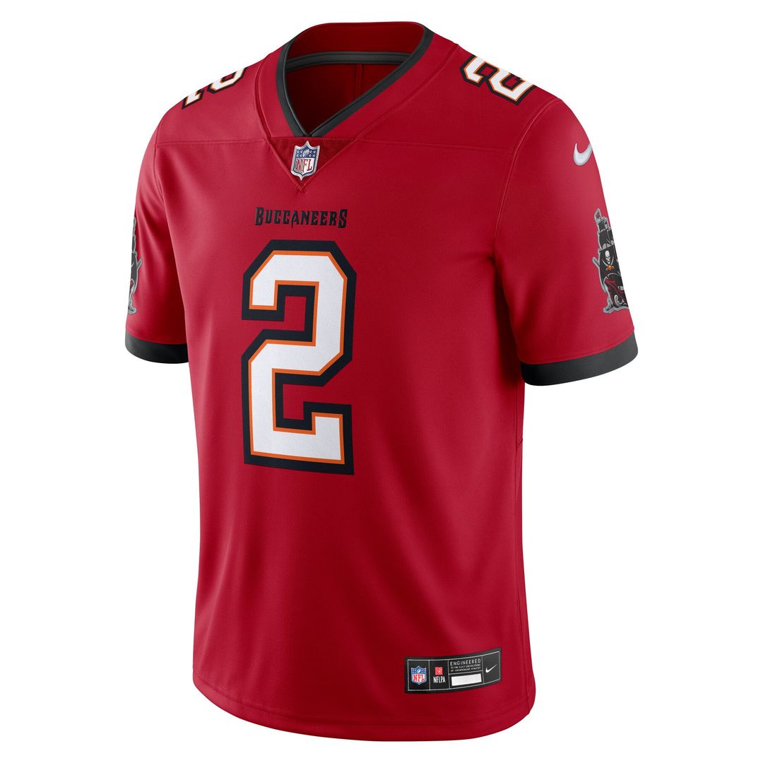 Tampa Bay Buccaneers Emeka Egbuka Red Vapor Untouchable Stitched Limited Jersey