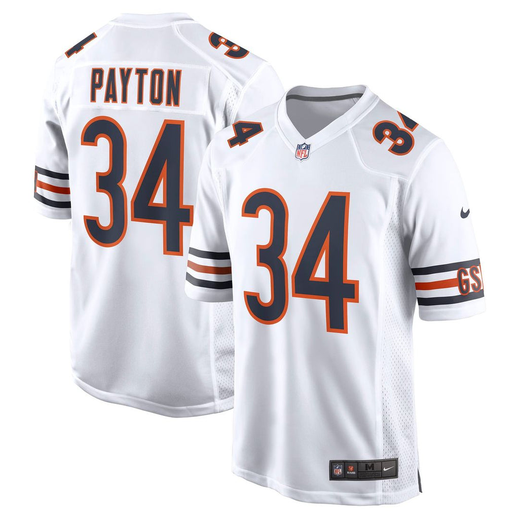 Chicago Bears Walter Payton White Retired Player Away Game Jersey