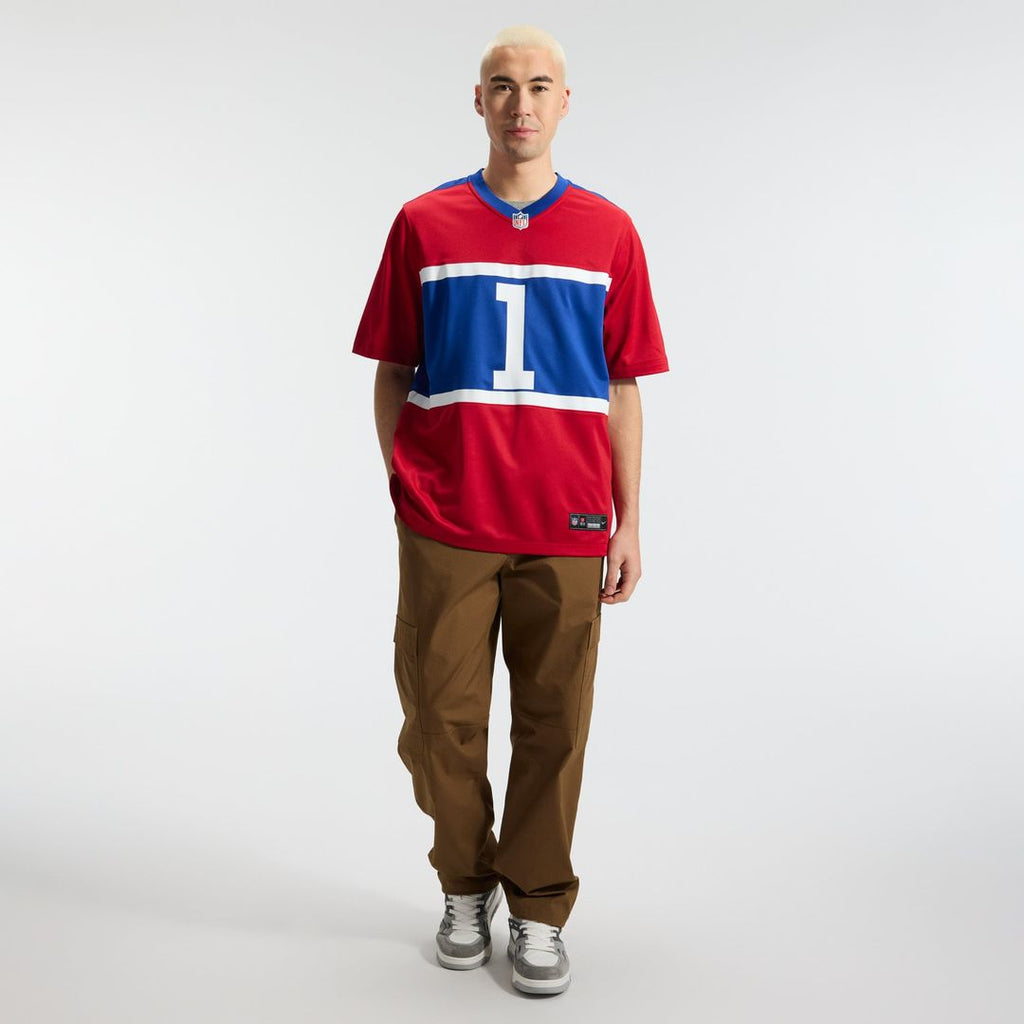 New York Giants Malik Nabers Century Red Alternate Game Jersey