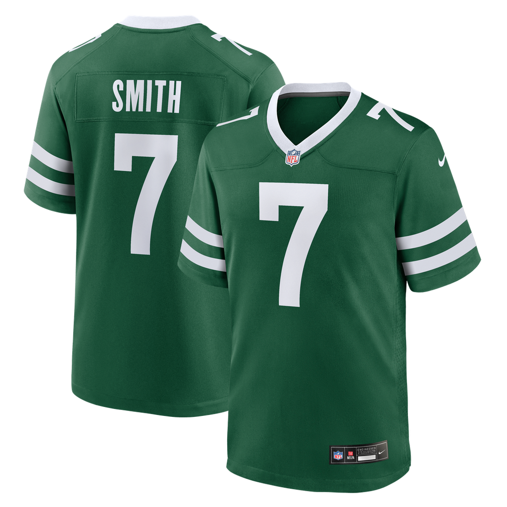 New York Jets Geno Smith Legacy Green Game Jersey