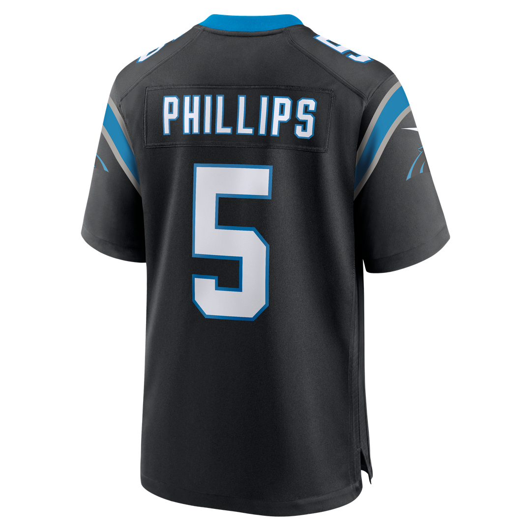 Carolina Panthers Jaelan Phillips Black Game Jersey