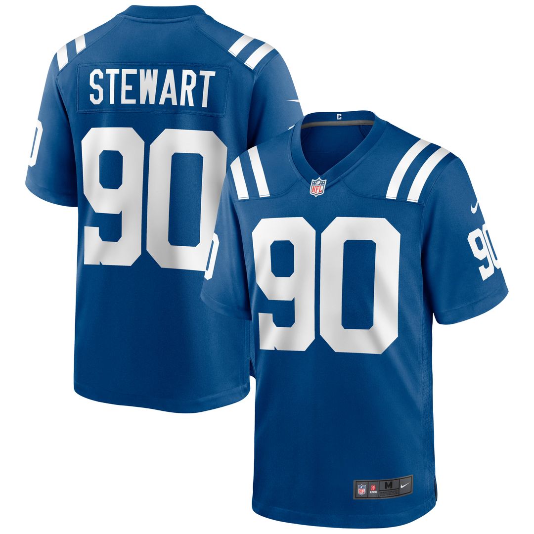 Indianapolis Colts Grover Stewart Blue Alternate Game Jersey