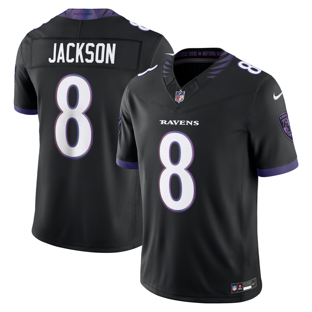 Baltimore Ravens Lamar Jackson Purple Team Vapor F.U.S.E. Stitched Limited Jersey