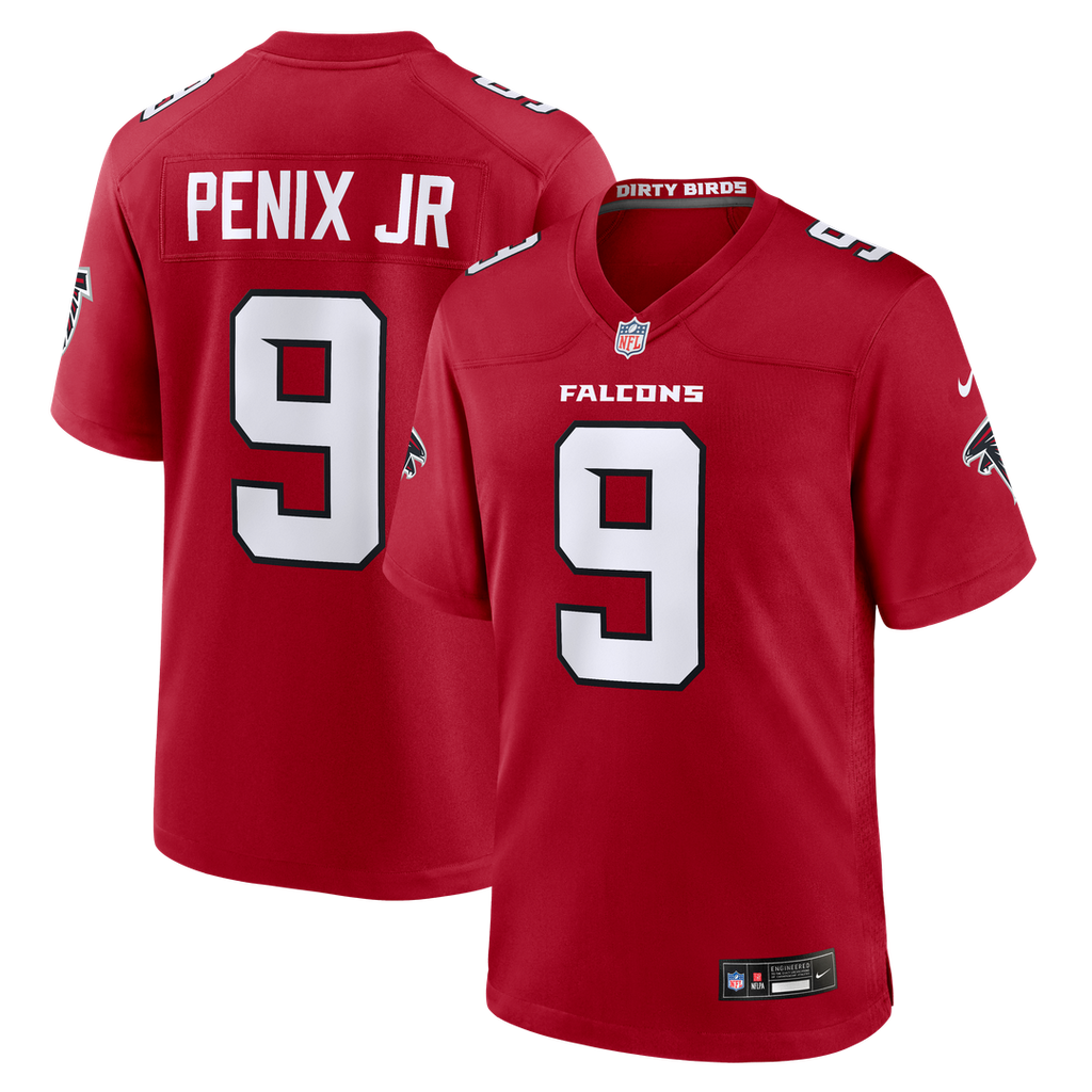 Atlanta Falcons Michael Penix Jr. Red Game Jersey