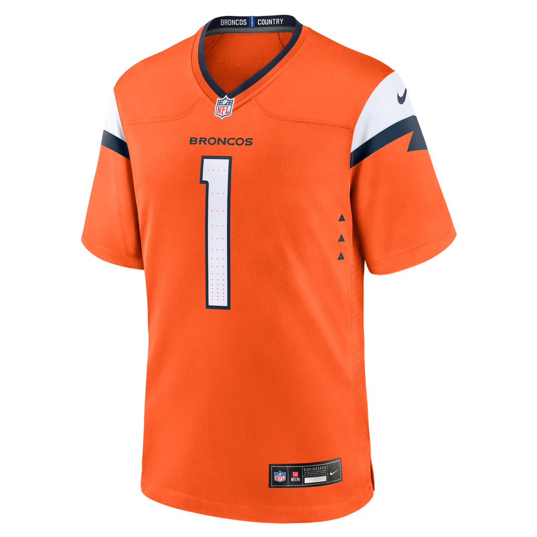 Denver Broncos Evan Engram Orange Team Game Jersey