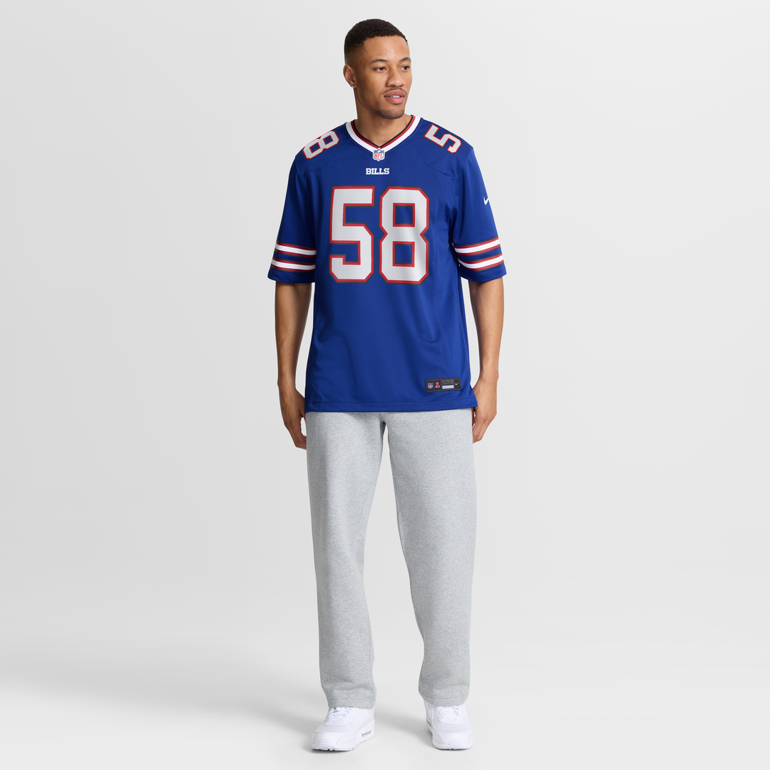 Buffalo Bills Matt Milano Red Alternate Game Jersey
