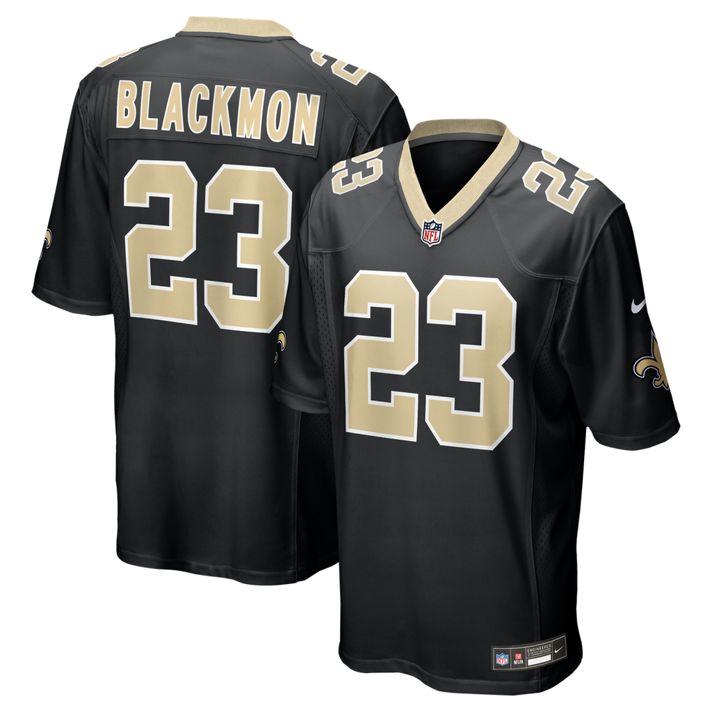 New Orleans Saints Julian Blackmon Black Team Game Jersey