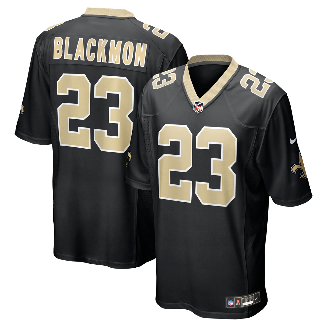 New Orleans Saints Julian Blackmon Black Team Game Jersey