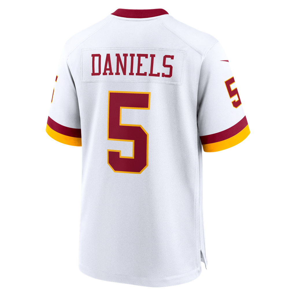 Washington Commanders Jayden Daniels White Game Super Bowl Era Jersey
