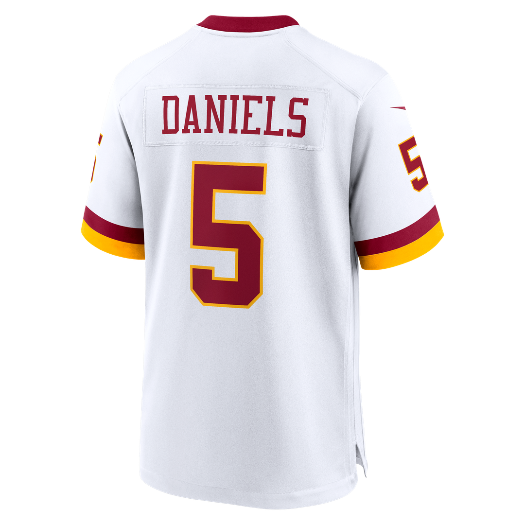 Washington Commanders Jayden Daniels White Game Super Bowl Era Jersey