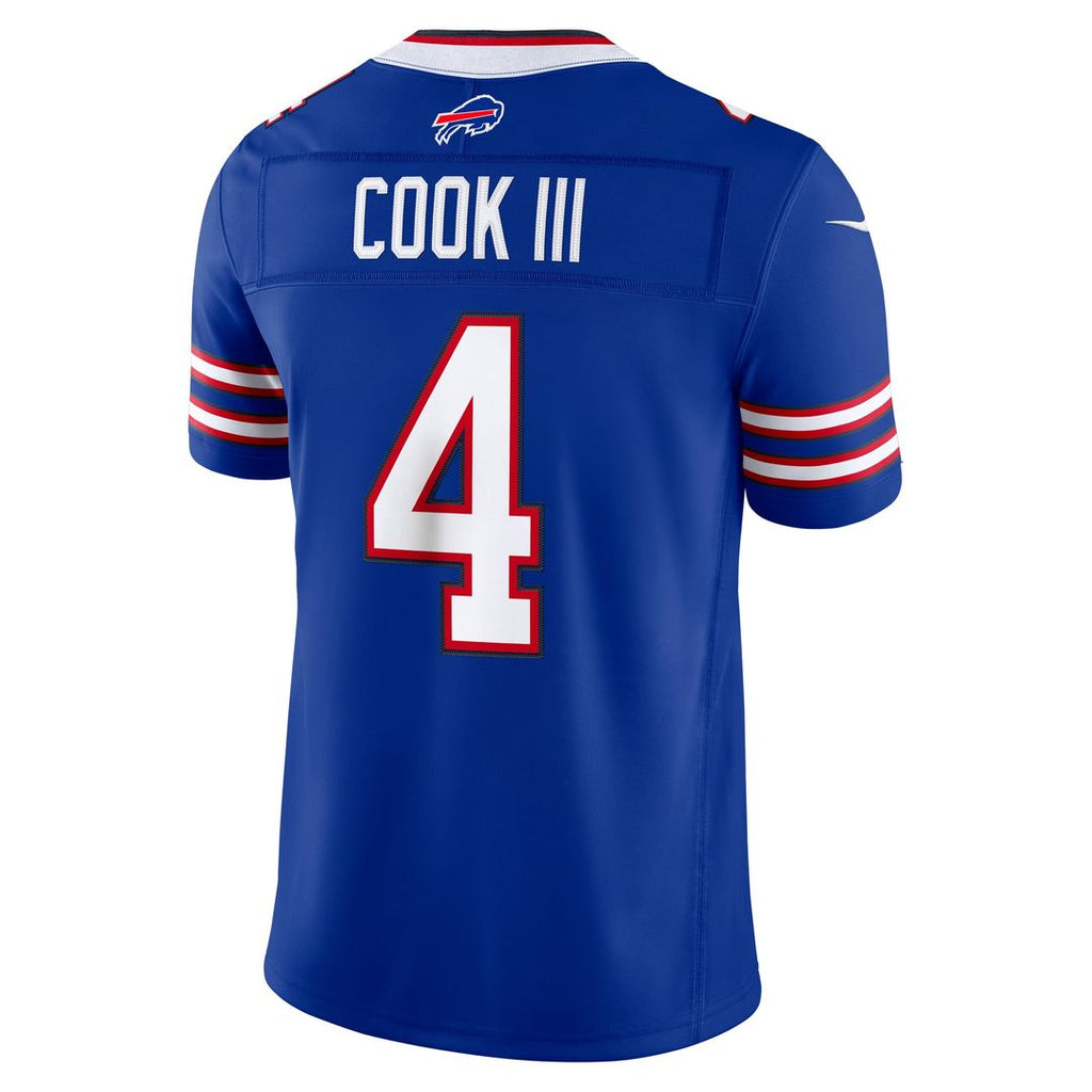 Buffalo Bills James Cook III Royal Team Vapor F.U.S.E. Stitched Limited Jersey