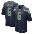 Seattle Seahawks Jalen Milroe College Navy Team Game Jersey