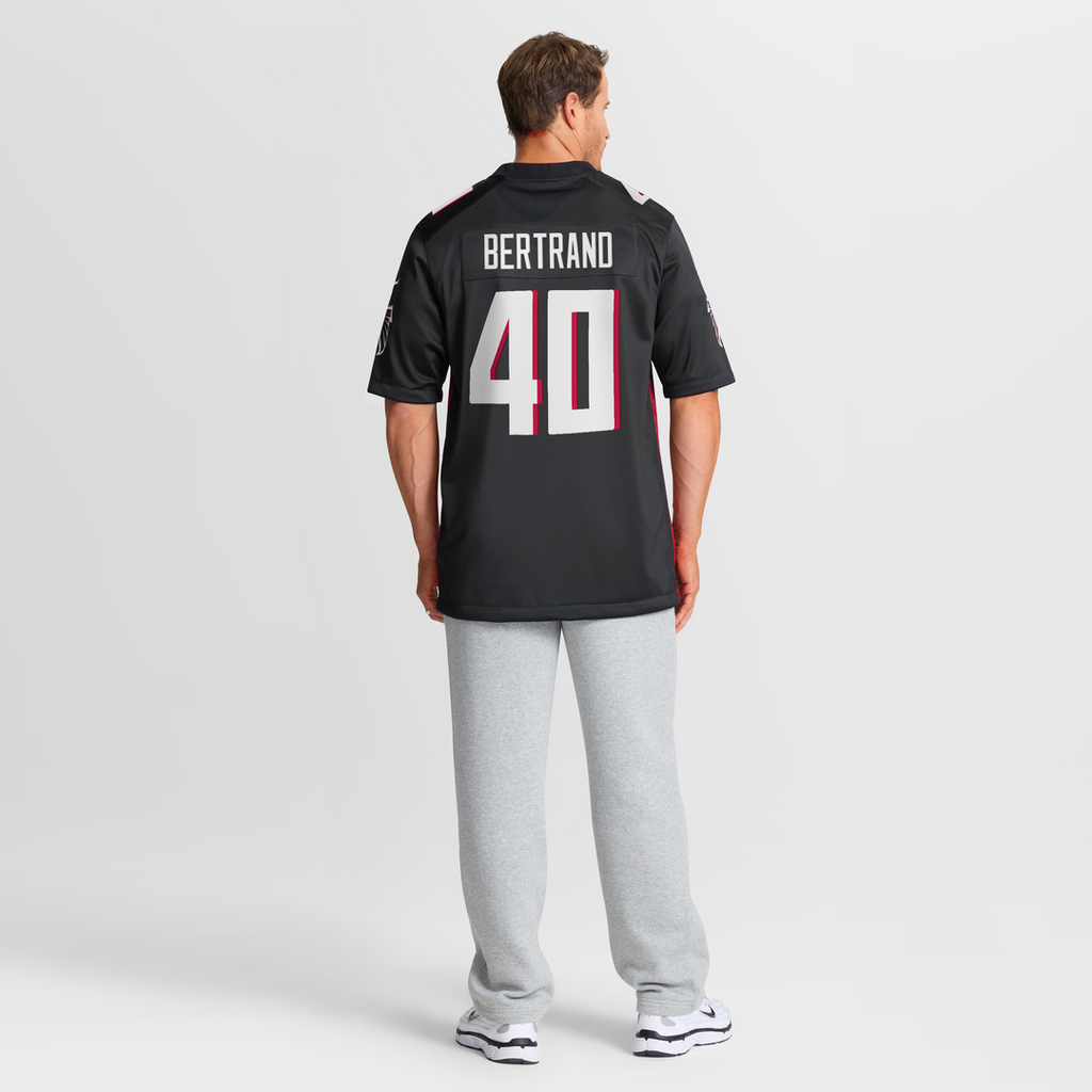 Atlanta Falcons JD Bertrand Black Team Game Jersey
