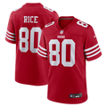 San Francisco 49ers Jerry Rice Scarlet Retired Team Player Game Jersey