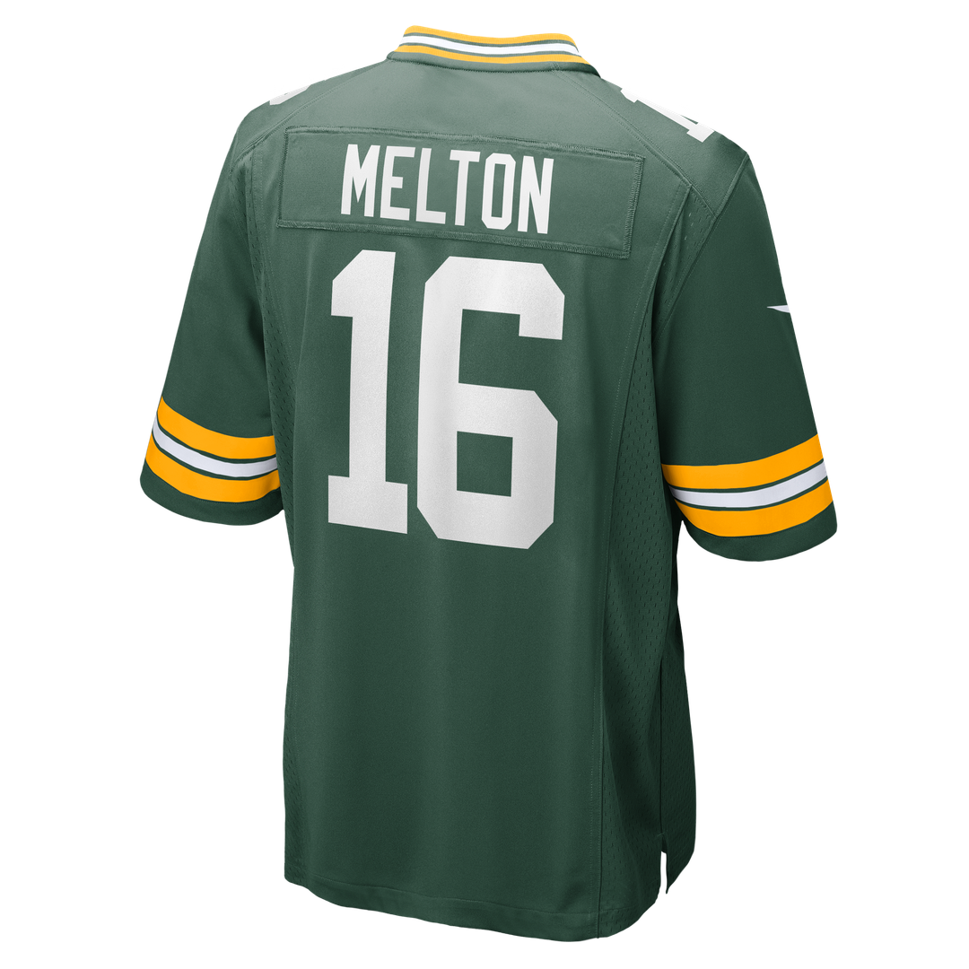 Green Bay Packers Bo Melton Green Team Game Jersey