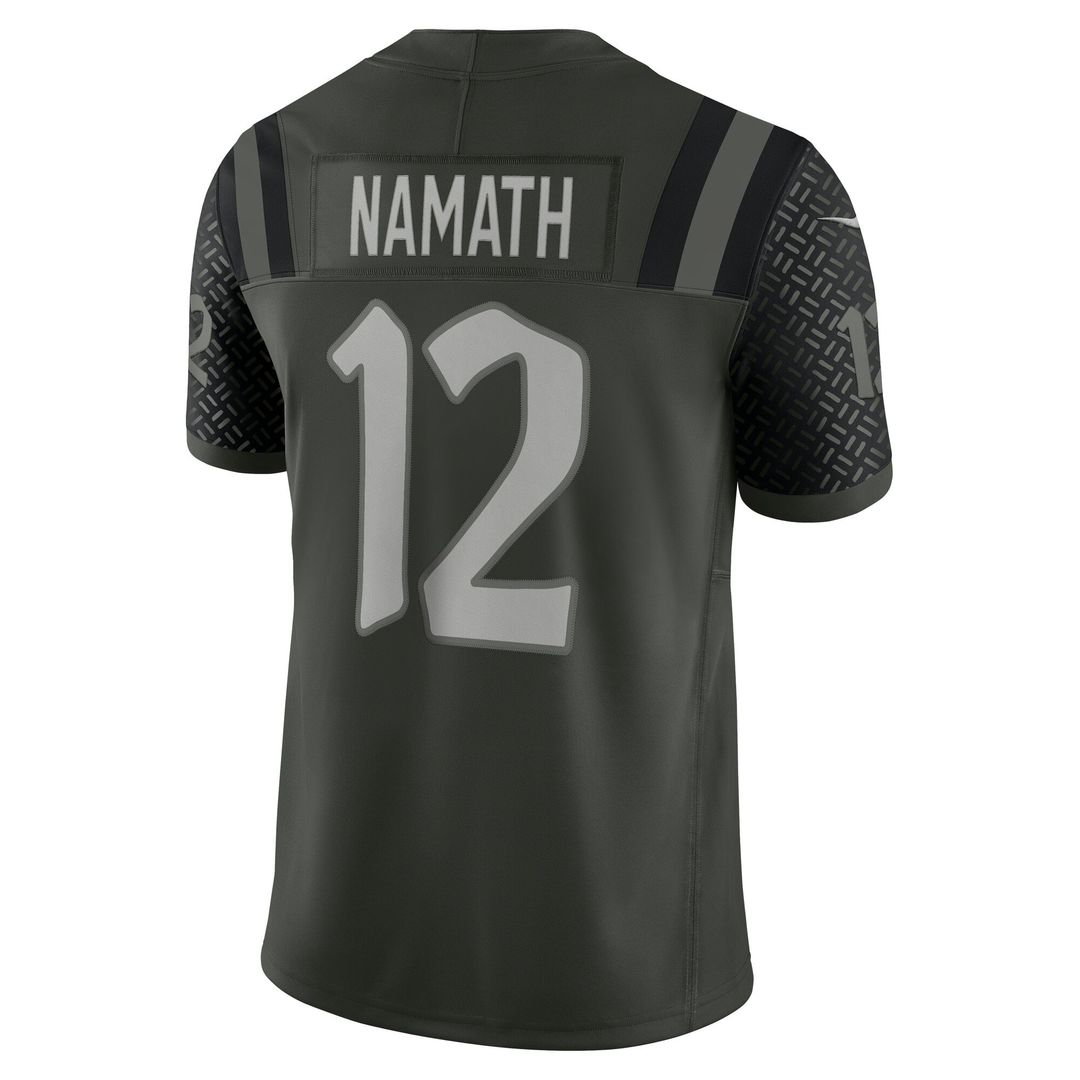 New York Jets Joe Namath Green Rivalries Collection Stitched Limited Jersey