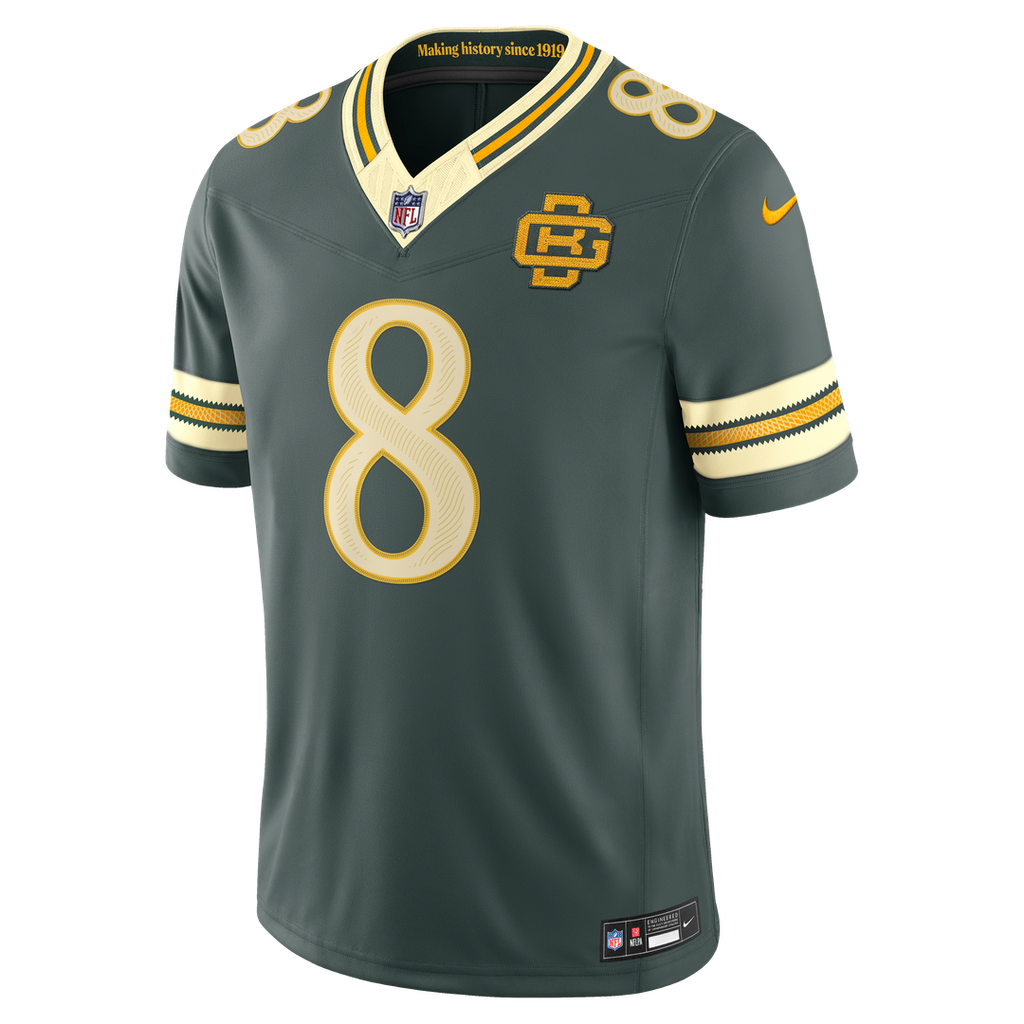 Green Bay Packers Josh Jacobs Green 2026 Rivalries Collection Stitched Limited Jersey