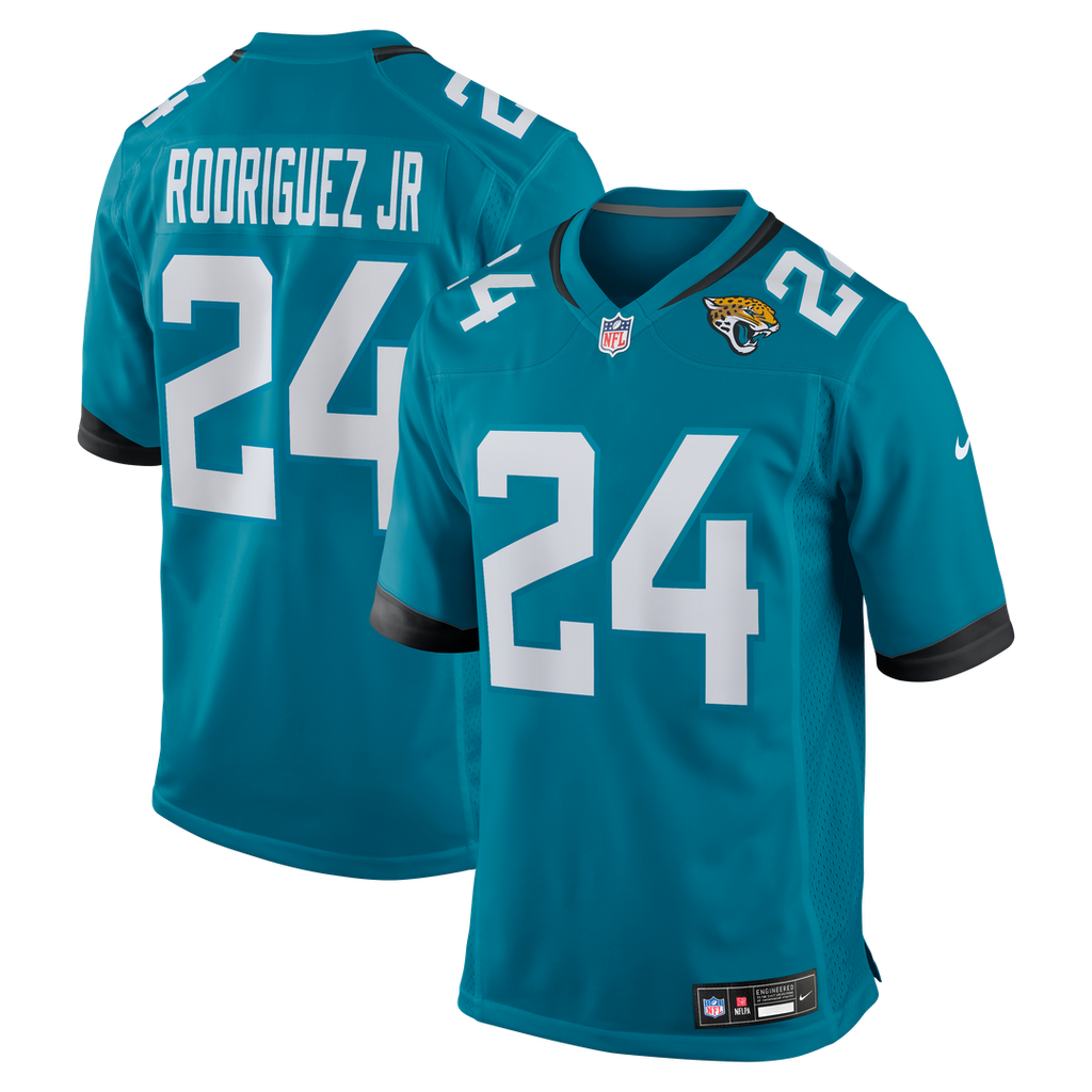 Jacksonville Jaguars Chris Rodriguez Jr. Teal Team Game Jersey