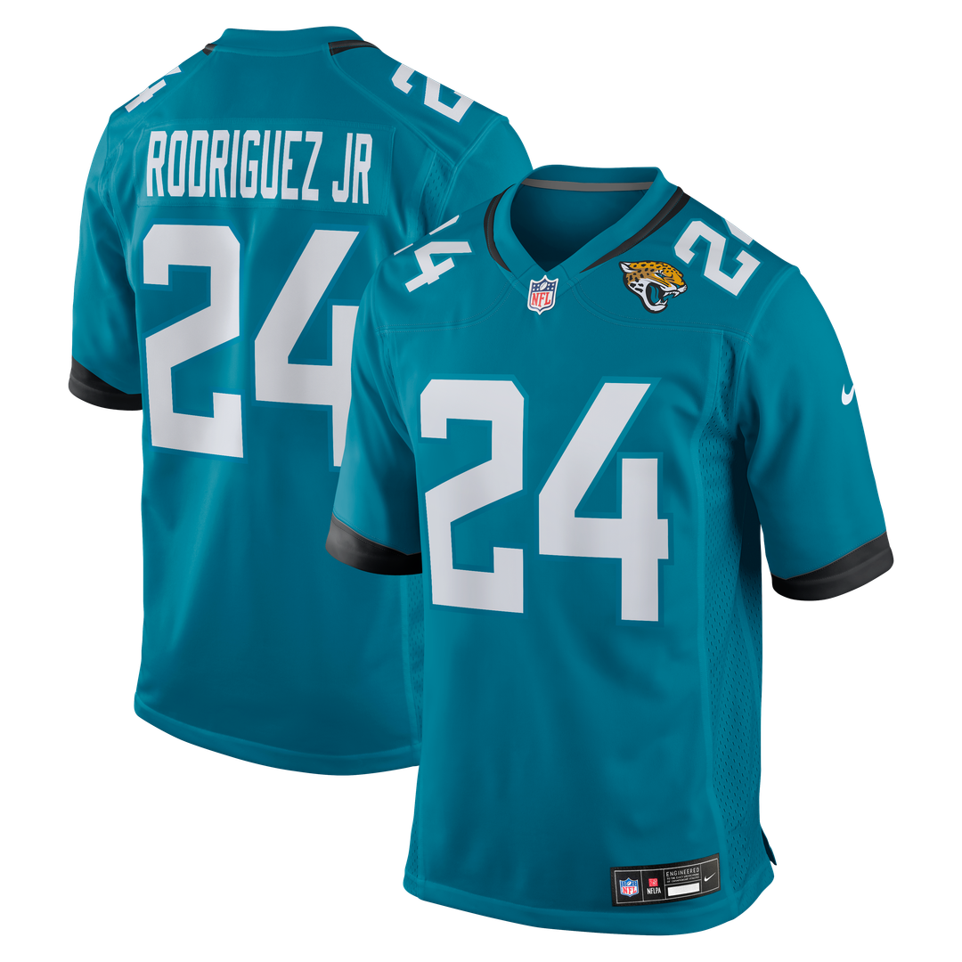 Jacksonville Jaguars Chris Rodriguez Jr. Teal Team Game Jersey