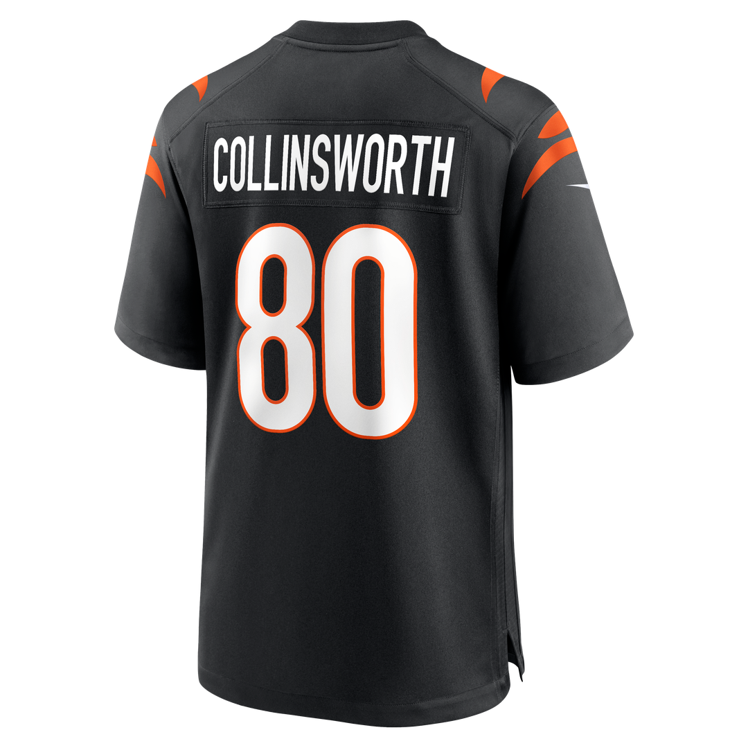 Cincinnati Bengals Cris Collinsworth Black Team Retired Player Game Jersey