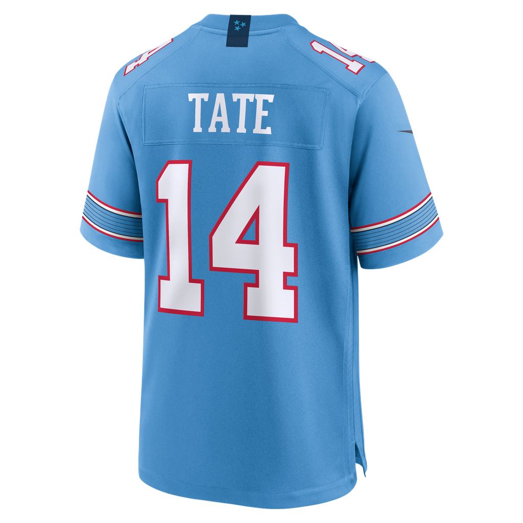 Tennessee Titans Carnell Tate Light Blue Team Game Jersey