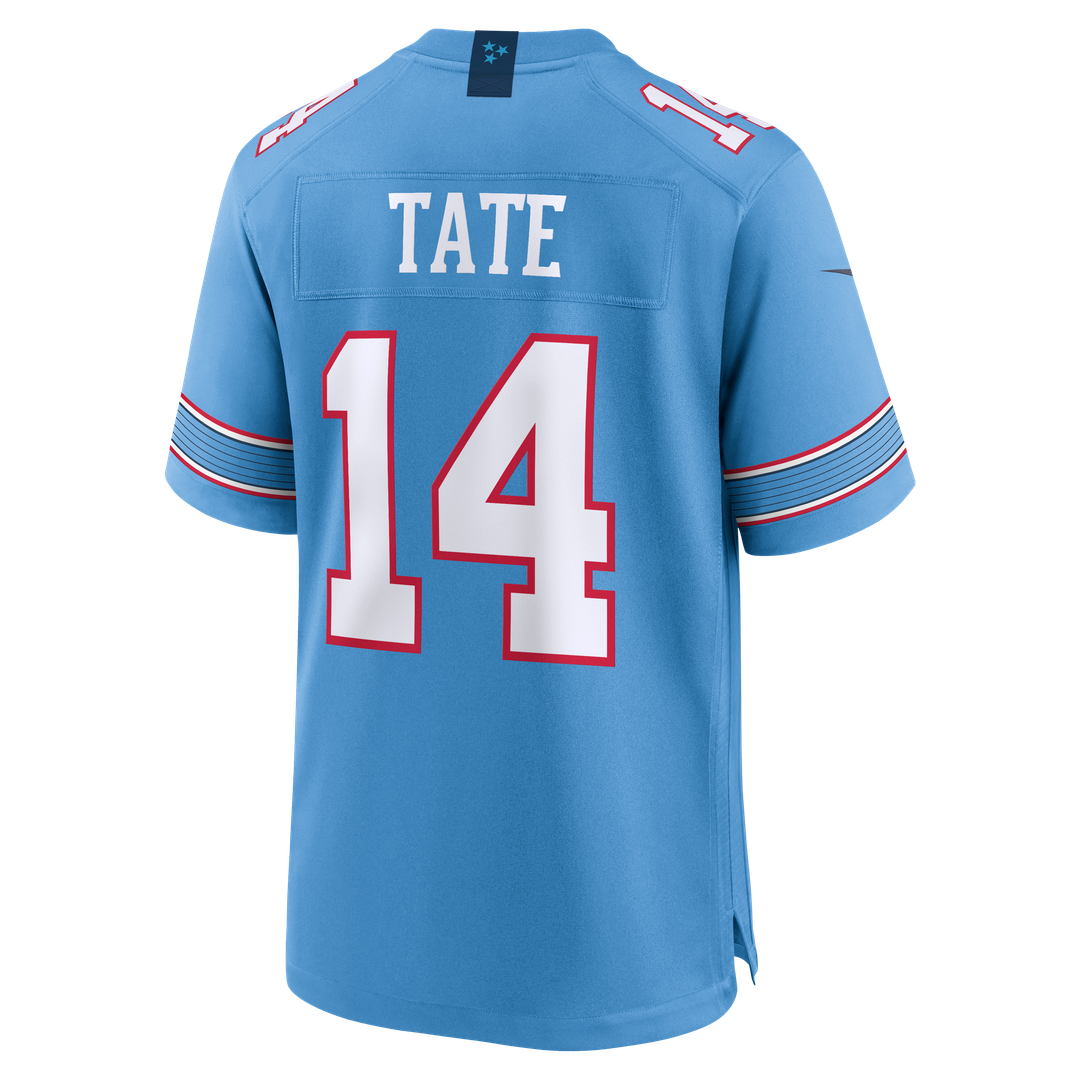 Tennessee Titans Carnell Tate Light Blue Team Game Jersey