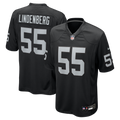 Las Vegas Raiders Cody Lindenberg Black Team Game Jersey