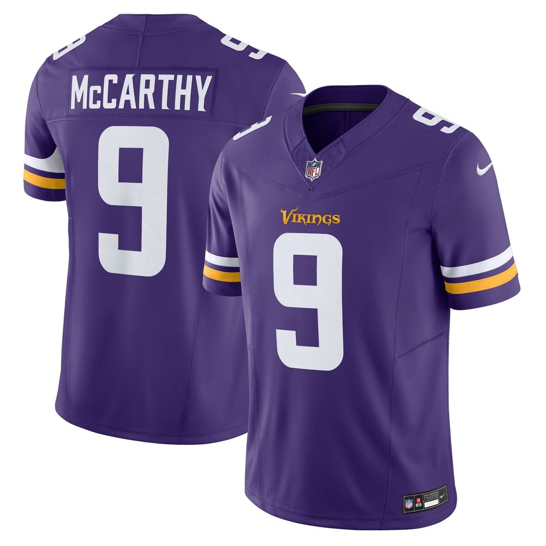Minnesota Vikings J.J. McCarthy White Vapor F.U.S.E. Limited Jersey